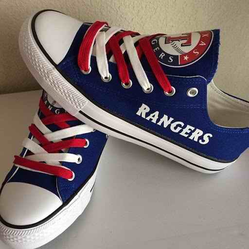 Women's Texas Rangers Repeat Print Low Top Sneakers 004