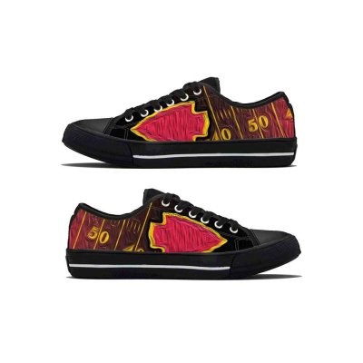 Men's Kansas City Chiefs Low Top Canvas Sneakers 002