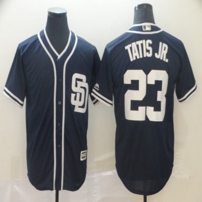 Men's San Diego Padres #23 Fernando Tatis Jr.  Navy Cool Base Stitched MLB Jersey