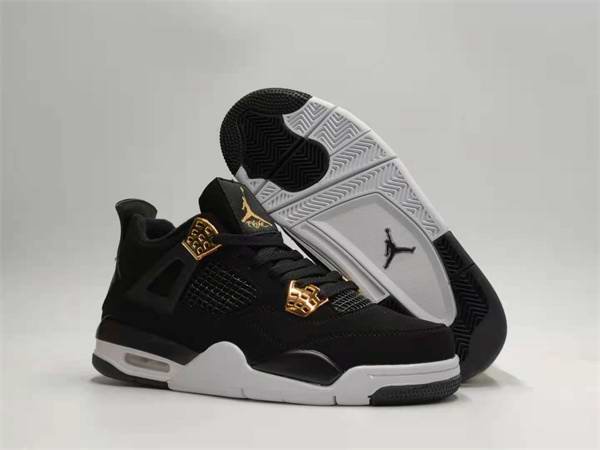 Women's Running weapon Air Jordan 4 Black Shoes 035