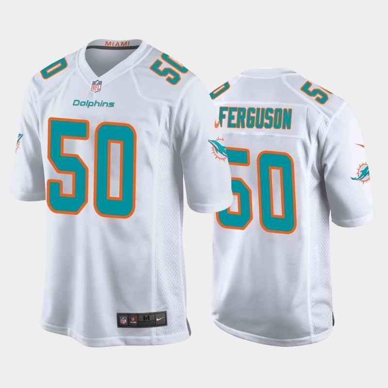 Men's Miami Dolphins #50 Blake Ferguson White Stitched Jersey