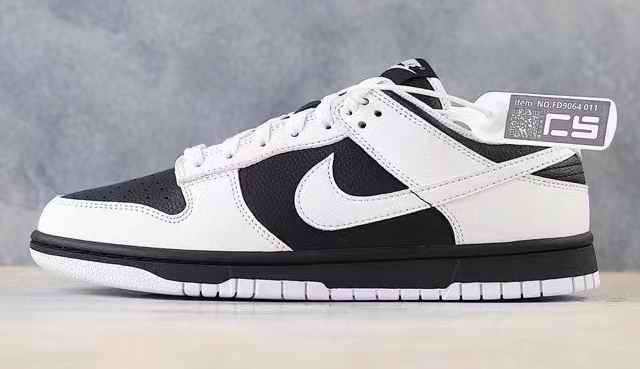 Men's Dunk Low Black White Shoes 0253