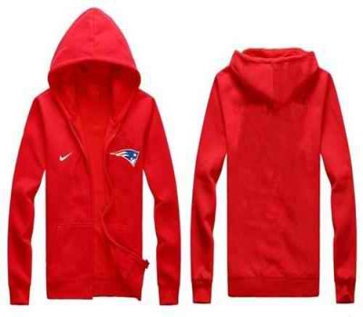 Nike New England Patriots Authentic Logo Hoodie Red