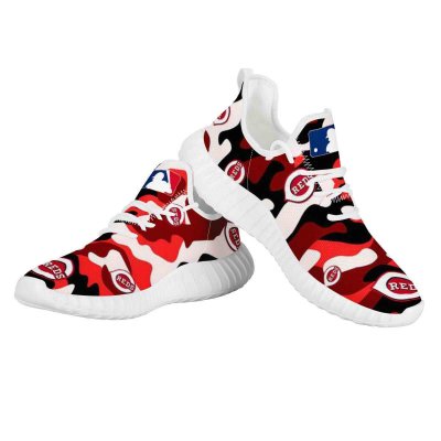 Women's Cincinnati Reds Mesh Knit Sneakers/Shoes 001