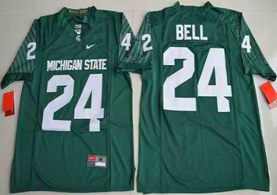 Spartans #24 Le'Veon Bell Green Limited Stitched NCAA Jersey