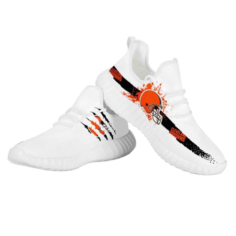 Women's Cleveland Browns Mesh Knit Sneakers/Shoes 007