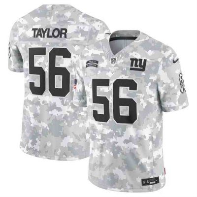 Men's New York Giants #56 Lawrence Taylor 2024 F.U.S.E Arctic Camo Salute to Service Limited Stitched Football Jersey