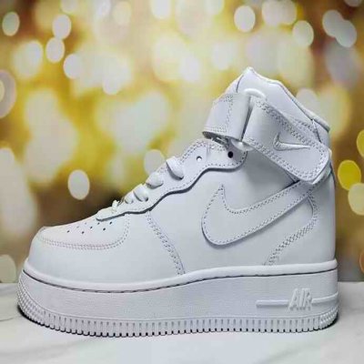 Men's Air Force 1 High Top White Shoes 0246