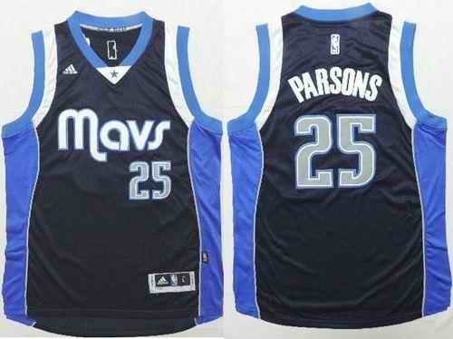 Revolution 30 Mavericks #25 Chandler Parsons Navy Blue Stitched NBA Jersey