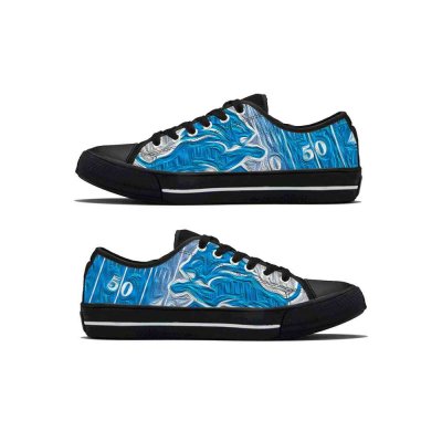 Men's Detroit Lions Low Top Canvas Sneakers 003