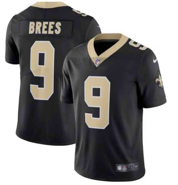 Toddlers New Orleans Saints #9 Drew Brees Black Vapor Untouchable Limited Stitched Jersey