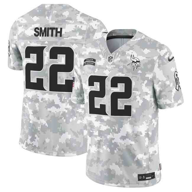 Men's Minnesota Vikings #22 Harrison Smith 2024 F.U.S.E Arctic Camo Salute to Service Limited Stitched Football Jersey