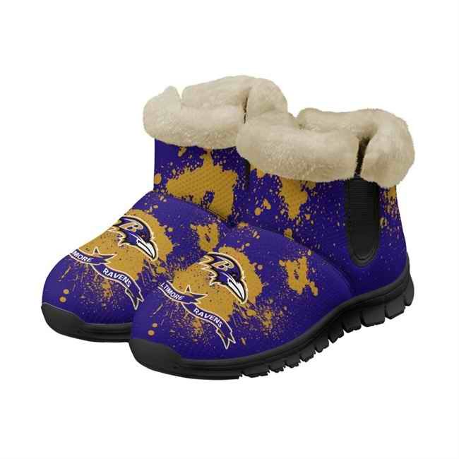 Women's Baltimore Ravens 2024 Snow Boots/Shoes 002(Pls check description for details)