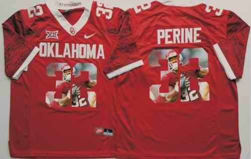 Sooners #32 Samaje Perine Red Player Fashion Stitched NCAA Jersey