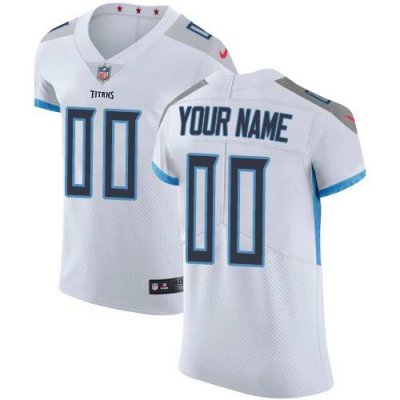 Men's Tennessee Titans White Vapor Untouchable Custom Elite NFL Stitched Jersey