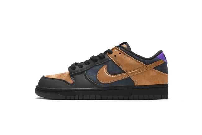 Men's Dunk Low Black/Brown Shoes 0361