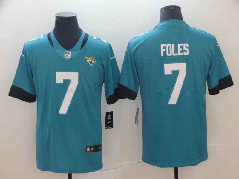 Men's Jacksonville Jaguars #7 Nick Foles Teal Vapor Untouchable Limited Stitched NFL Jersey