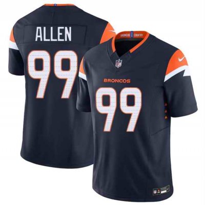 Men's Denver Broncos #99 Zach Allen Navy 2024 F.U.S.E. Alternate Vapor Limited Stitched Football Jersey