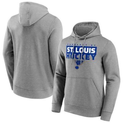 Men's St. Louis Blues Gray Gain Ground Hoodie