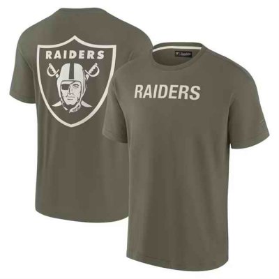 Men's Las Vegas Raiders Olive Elements Super Soft Short Sleeve T-Shirt