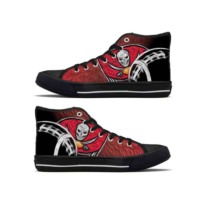 Men's Tampa Bay Buccaneers High Top Canvas Sneakers 002