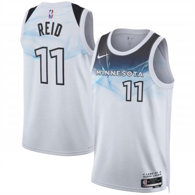 Men's Minnesota Timberwolves #11 Naz Reid White 2024/25 City Edition Stitched Jersey