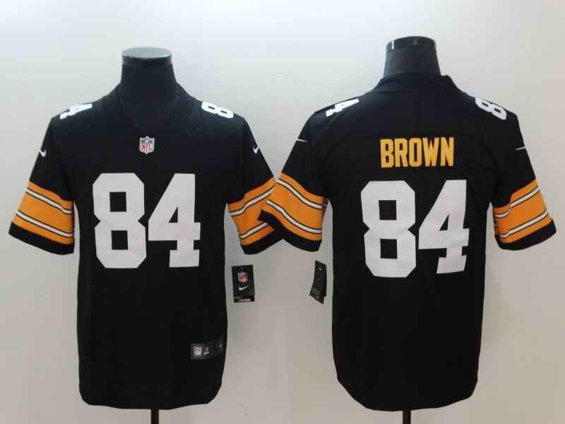 Men's Pittsburgh Steelers #84 Antonio Brown Black 2018 Vapor Untouchable Limited Stitched NFL Jersey