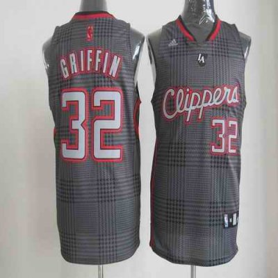 Clippers #32 Blake Griffin Black Rhythm Fashion Stitched NBA Jersey