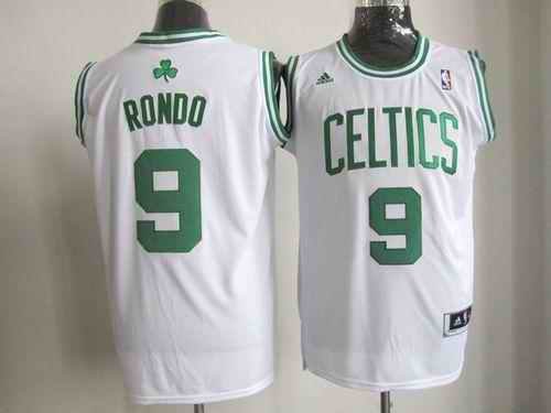 Celtics #9 Rajon Rondo Stitched White NBA Jersey