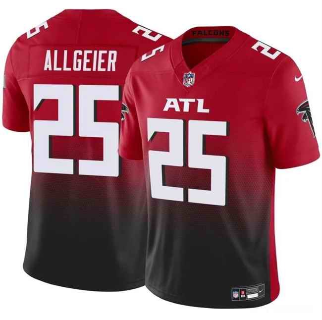 Men's Atlanta Falcons #25 Tyler Allgeier Red/Black 2024 F.U.S.E Vapor Untouchable Limited Stitched Football Jersey