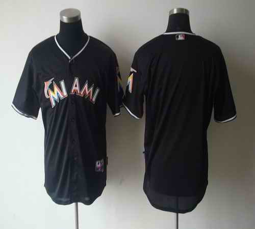 marlins Blank Black 2012 Alternate Stitched MLB Jersey