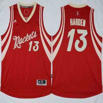 Rockets #13 James Harden Red 2015-2016 Christmas Day Stitched NBA Jersey