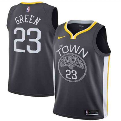 Men's Golden State Warriors #23 Draymond Green Black Statement Edition Swingman Stitched Jersey