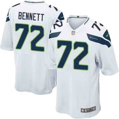 Nike Seahawks #72 Michael Bennett White Youth Stitched NFL Elite Jersey