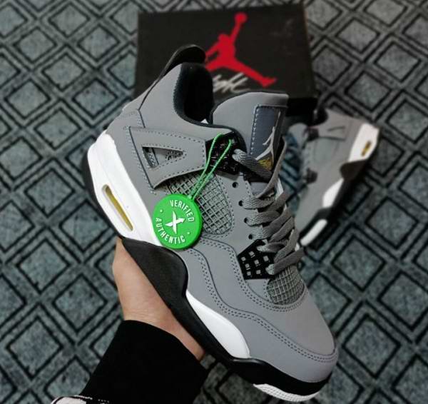 Men's Hot Sale Running weapon Air Jordan 4 grey Shoes 067