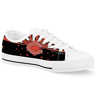 Men's Chicago Bears Low Top Canvas Sneakers 008