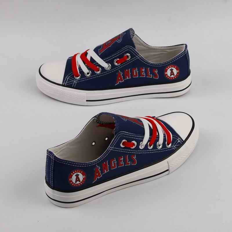 Women's Los Angeles Angels Repeat Print Low Top Sneakers 001