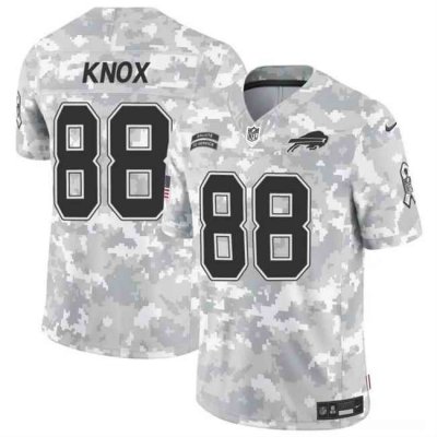 Men's Buffalo Bills #88 Dawson Knox 2024 F.U.S.E Arctic Camo Salute to Service Limited Stitched Football Jersey