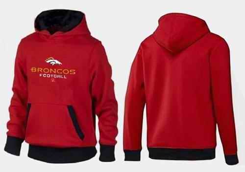 Denver Broncos Critical Victory Pullover Hoodie Red & Black