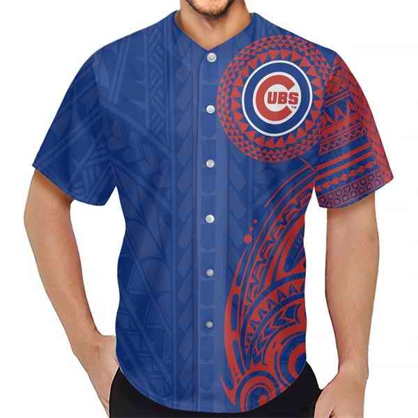 Men's Chicago Cubs Navy Baseball Jersey