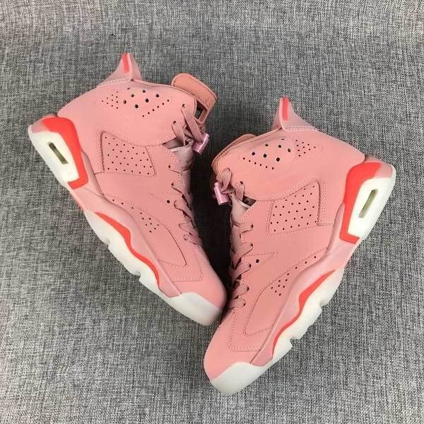 Women's Running weapon Air Jordan 6 Pink Shoes 008