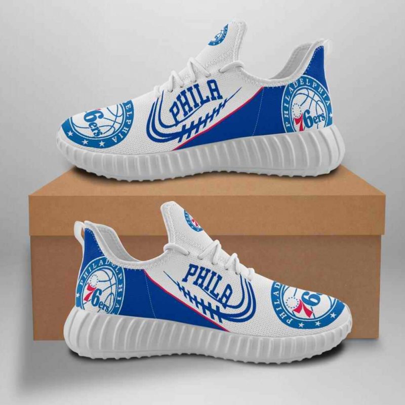 Men's Philadelphia 76ers Mesh Knit Sneakers/Shoes 003