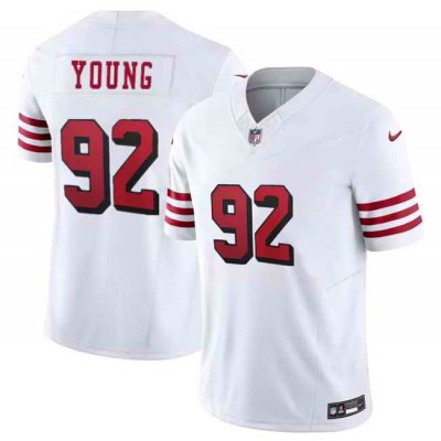 Men's San Francisco 49ers #92 Chase Young New White 2023 F.U.S.E. Stitched Football Jersey