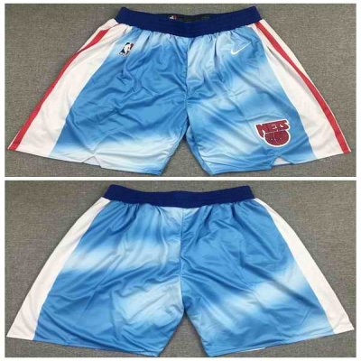 Men's Brooklyn Nets Blue/White Shorts (Run Small)