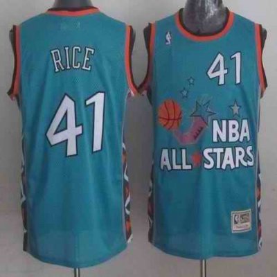 Mitchell And Ness Pelicans #41 Glen Rice Light Blue 1996 All Star Charlotte Hornets Stitched NBA Jersey