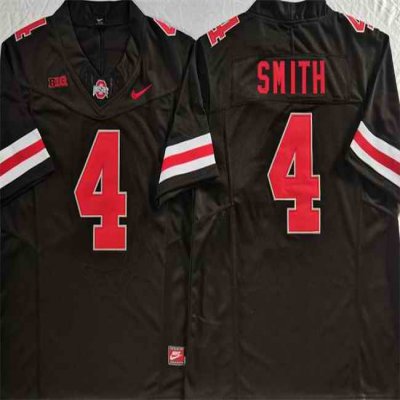 Men's Ohio State Buckeyes #4 Jeremiah Smith Black F.U.S.E. Limited Stitched Jersey