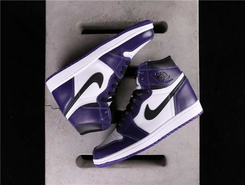 Men's Running weapon Air Jordan 1 Air High OG Court Purple Shoes 085