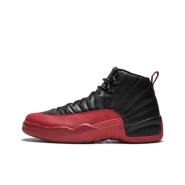 Men's Running weapon Air Jordan 12 Black/Red Shoes 050