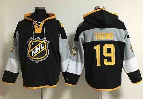 Blackhawks #19 Jonathan Toews Black 2016 All Star NHL Hoodie