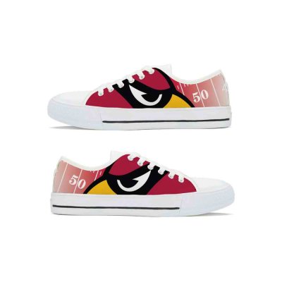 Women's Arizona Cardinals Low Top Canvas Sneakers 002